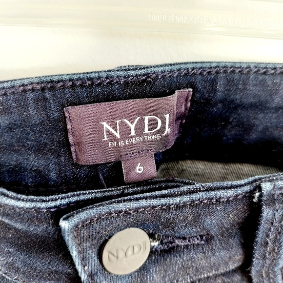 NYDJ High Rise Skinny Jeans Ankle Stretch Dark Wash Size 6 Lift x Tuck Comfort - Picture 5 of 11